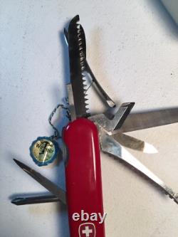Wenger Swiss Army Knife, new in box, vintage 1970's, #16779, 10 pull-outs plus