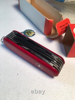 Wenger Swiss Army Knife, new in box, vintage 1970's, #16779, 10 pull-outs plus