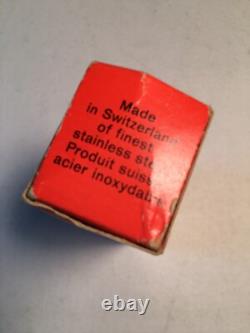 Wenger Swiss Army Knife, new in box, vintage 1970's, #16779, 10 pull-outs plus