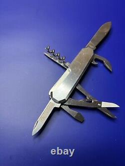 Wenger Swiss Army Metal 50 Stainless Steel Scales Traveler Knife