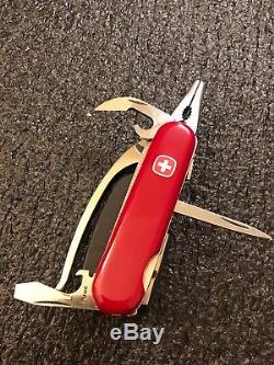 Wenger Swiss Army PocketGrip Multi Tool Plier NOS Serrated Knife RARE Delemont