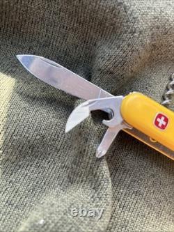 Wenger Swiss Rider Shredder 85mm Swiss Army Knife Yellow Rare