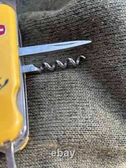 Wenger Swiss Rider Shredder 85mm Swiss Army Knife Yellow Rare