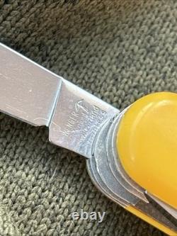 Wenger Swiss Rider Shredder 85mm Swiss Army Knife Yellow Rare