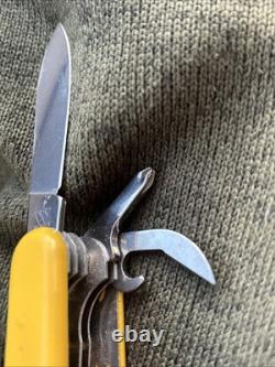 Wenger Swiss Rider Shredder 85mm Swiss Army Knife Yellow Rare