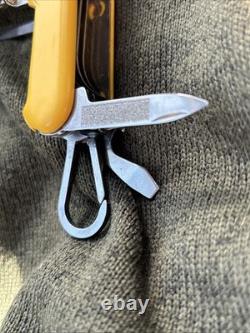 Wenger Swiss Rider Shredder 85mm Swiss Army Knife Yellow Rare