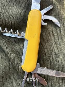Wenger Swiss Rider Shredder 85mm Swiss Army Knife Yellow Rare