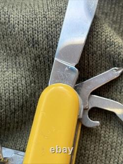 Wenger Swiss Rider Shredder 85mm Swiss Army Knife Yellow Rare