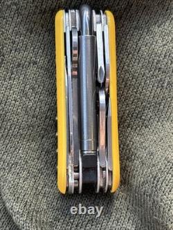 Wenger Swiss Rider Shredder 85mm Swiss Army Knife Yellow Rare
