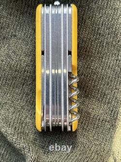 Wenger Swiss Rider Shredder 85mm Swiss Army Knife Yellow Rare