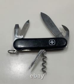 Wenger TAG HEUER Swiss Army Knife Black Rare And Collectible VG Condition