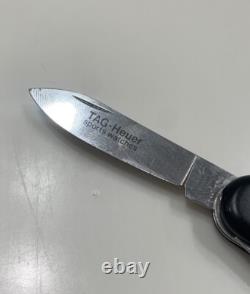 Wenger TAG HEUER Swiss Army Knife Black Rare And Collectible VG Condition