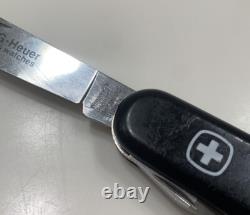 Wenger TAG HEUER Swiss Army Knife Black Rare And Collectible VG Condition
