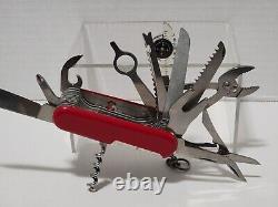 Wenger Tool Chest Plus Swiss Army Pocket Knife Multi-Tool Large Red 10 Layer