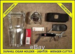 Wenger Victorinox Swiss Army Knife Dunhill Lighter Crystal Cigar Holder Ashtray