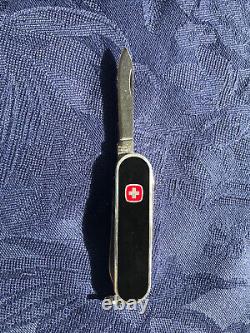 Wenger Vintage Tuxedo Swiss Army Knife, Black & Sterling Silver Rare style