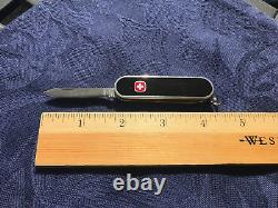 Wenger Vintage Tuxedo Swiss Army Knife, Black & Sterling Silver Rare style