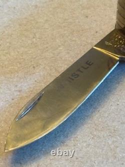 Wenger WHISTLE Eddie Bauer swiss army knife with leather case super rare
