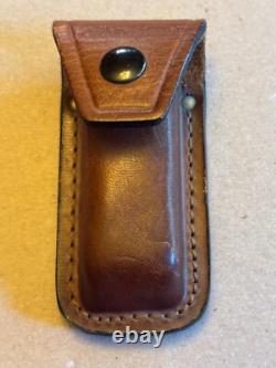 Wenger WHISTLE Eddie Bauer swiss army knife with leather case super rare
