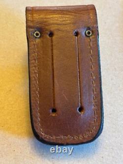 Wenger WHISTLE Eddie Bauer swiss army knife with leather case super rare