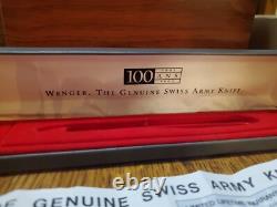 Wenger the genuine 100th Anniversary SWISS ARMY KNIFE 92 in case with papers