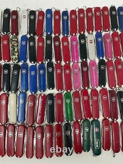 Wholesale Lot of 140 Victorinox Wenger Swiss Army Knife Small Pocket Knives