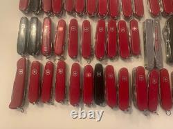 Wow Lot Of 100+ Victorinox Swiss Army Knives With Wengers Swiss Tool And More