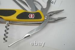 Yellow Victorinox RangerGrip Boatsman Pocket Knife Swiss Army 130mm Wenger Grip
